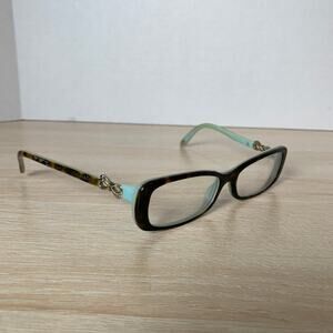 Tiffany Co Eyeglasses Tortoise Shell Blue PARTS ONLY